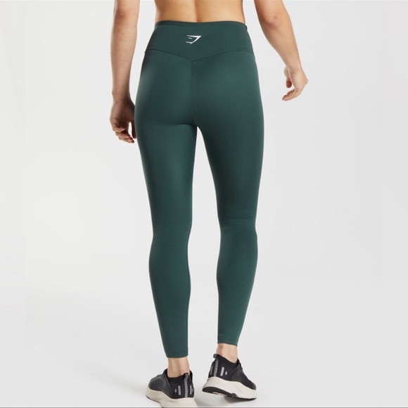 Gymshark training legging 7/8 length Obsidian Green - Picture 2 of 3